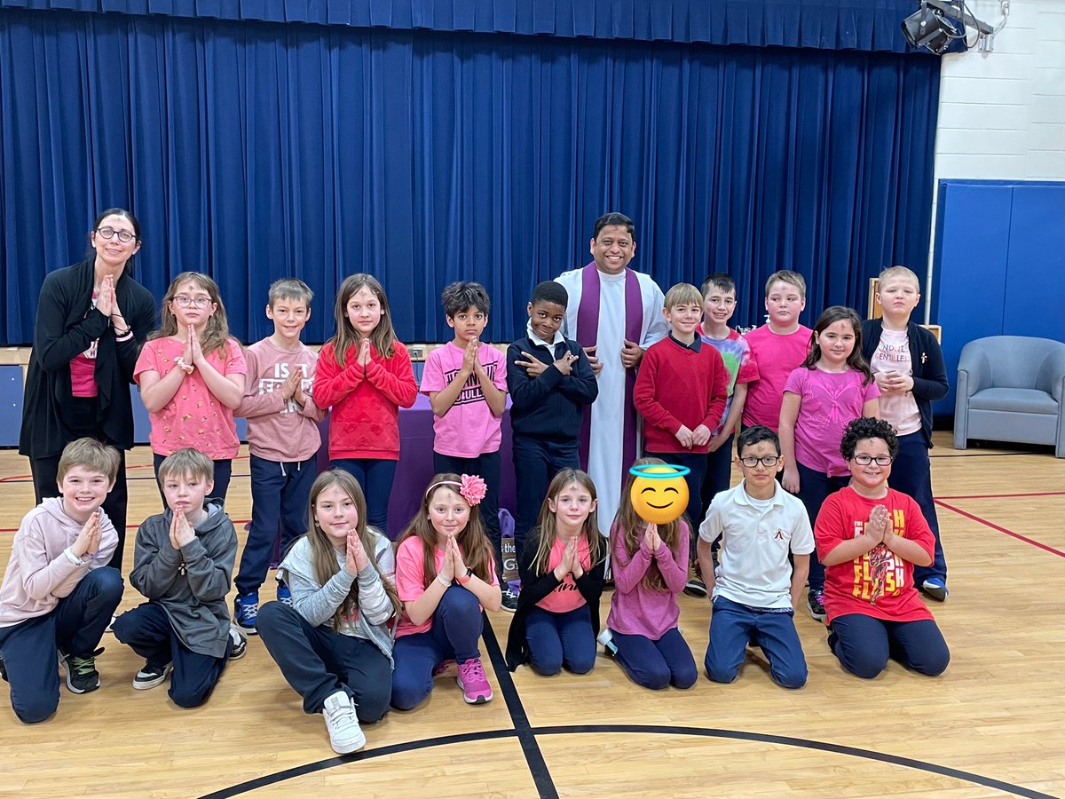 AscensionHcdsb's tweet photo. Thank you to Father Godwin, Mrs. Tuzi’s Grade 2/3 Class, and Ms. Tolomeo’s Grade 3s for leading our Ash Wednesday Liturgy today! We’re beginning our Lenten journey by reflecting on Psalm 51 and learning more about the importance of prayer, fasting and almsgiving. @learnwithmst https://t.co/IIzjXLZC0S