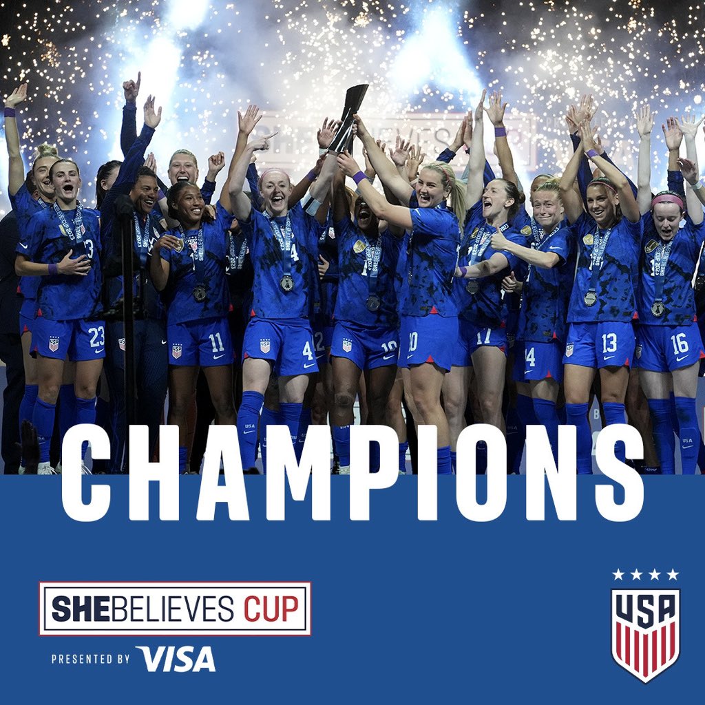 FOUR STRAIGHT! 

#SheBelievesCup, presented by <a href="/Visa/">Visa</a>