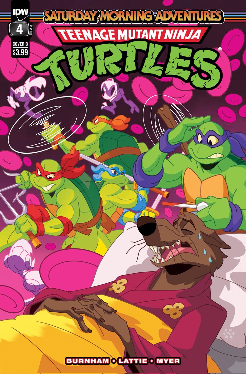 LoveMeSome1980s's tweet photo. I love the TMNT Saturday Morning Adventures comics and hoping for more than four issues. So please @erikburnham, @teamlattie, @SMyerComics and @IDWPublishing please don't let this be the end. Ya'll just gotta make more, please!🙏 #TMNT #SaturdayMorningAdventures #PleaseDontStop https://t.co/k1GD71JyBp