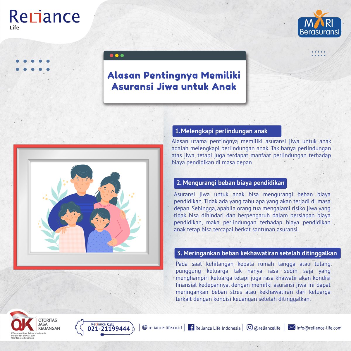 RelianceLife_'s tweet photo. Manfaat memiliki asuransi jiwa untuk anak https://t.co/hwNWwqQY4i