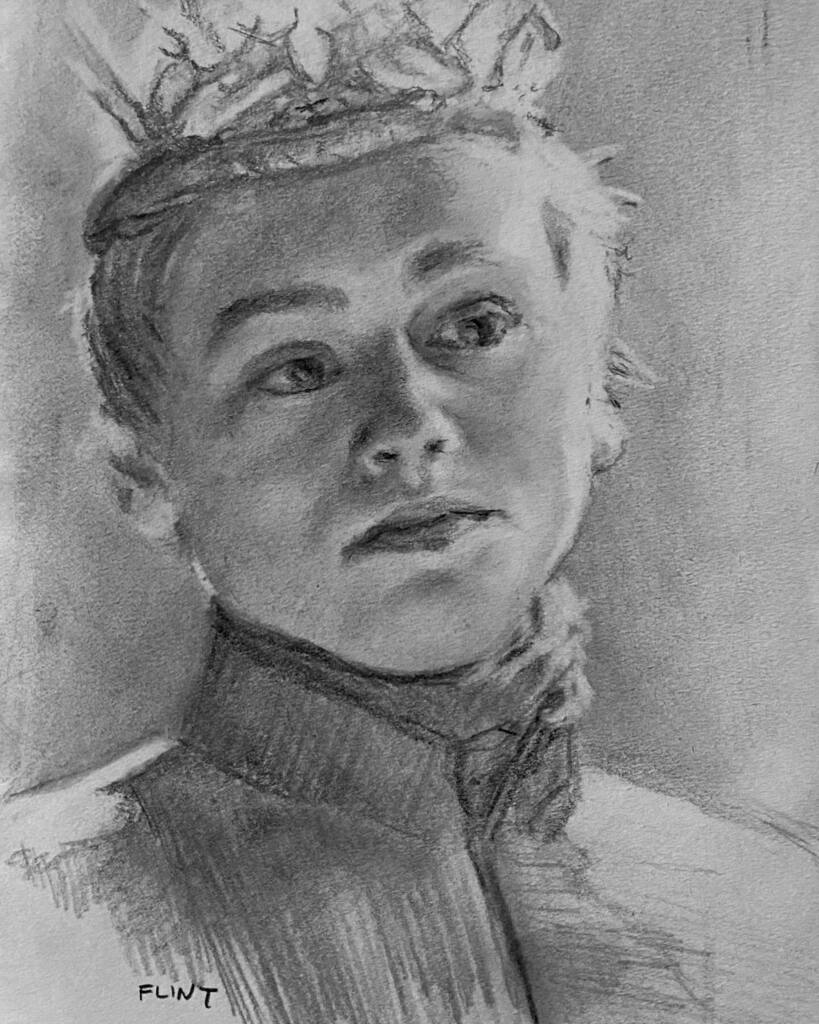 MichaelFlintArt's tweet photo. Counting down my @gameofthrones 100 portraits, Tommen Baratheon Played by Dean-Charles Chapman is number 72.
#100GOTportraits #graphiteart #graphiteartist #graphitedraw #graphitedrawing #pencilportrait #portrait #portraitdrawing #michaelflintart #illustration #drawing #art… https://t.co/2mnBL2QmCv