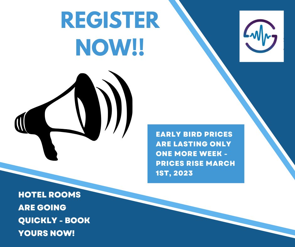 Early Bird Registration Ending Soon! 🐥 - mailchi.mp/57cb384ee8f9/e… Prices for conference increase on March 1st! Register and book your room now!!