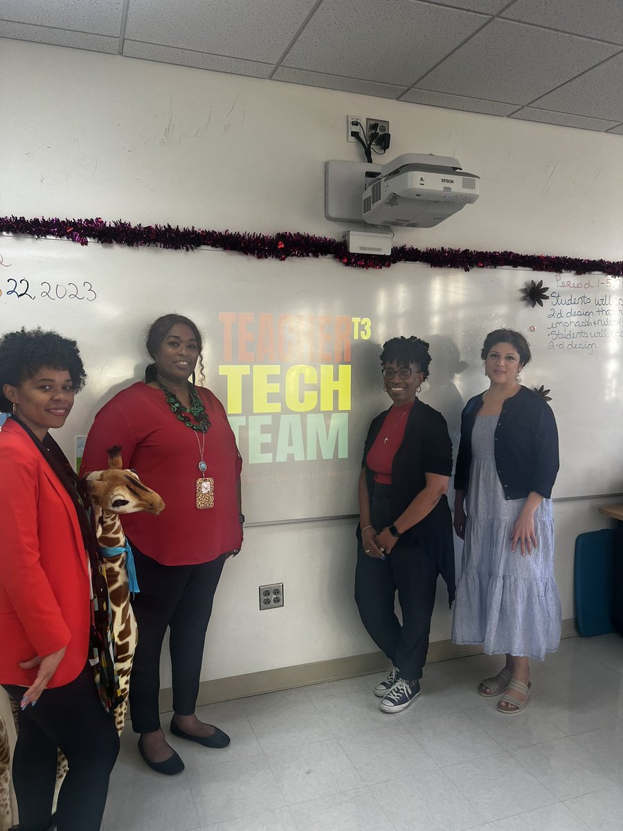 Teacher Tech Team (T3) is charged up and ready for a great second semester‼️ @TA_ILoveBiology @trisscallion @Jennifer_ets  #projectbasedlearning #BookCreator