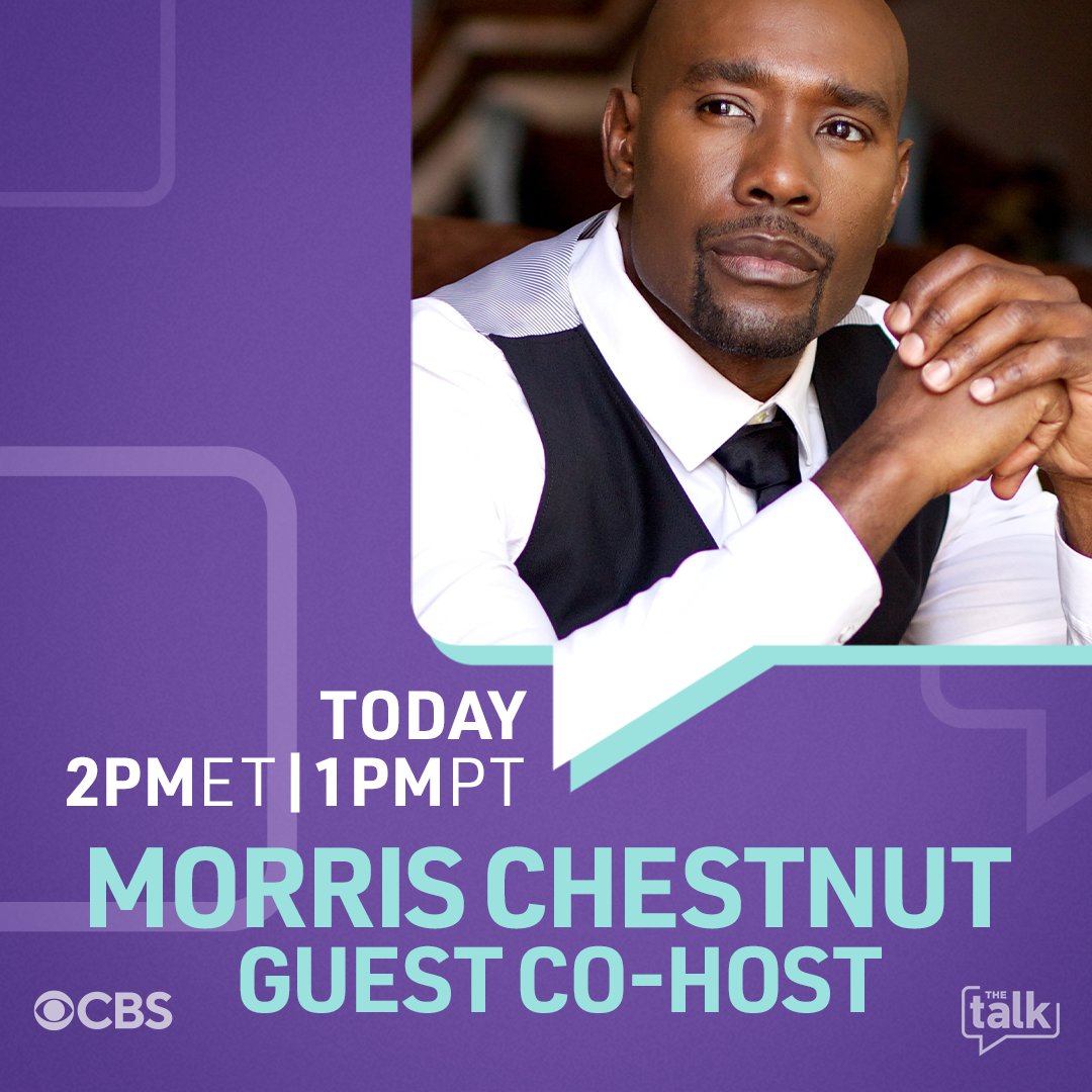 We know it's going to be a great show with @MorrisChestnut also joining us as a guest co-host today!