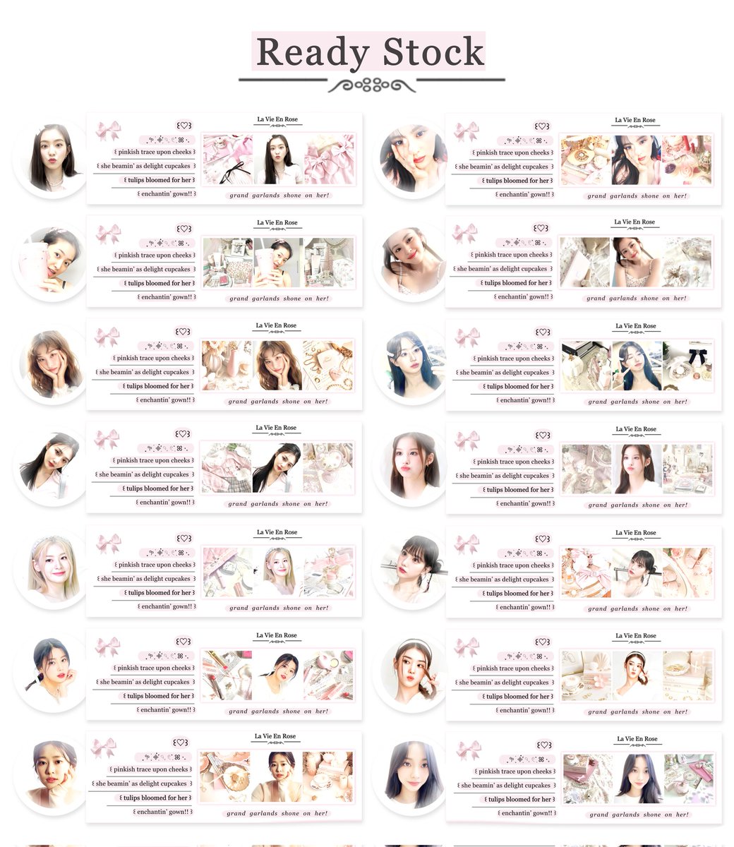 ⠀
A retweet will be very appreciated 🎀

Hellooo, Jian punya layout ready stock seperti di bawah ini, dengan price 5.000/ea! 🩰 Bisa di take jam 18.00 nanti, dengan cara DM Jian chara layout yang kamu mau, no max order yaa ࿐ ִֶָ 
⠀
T. #zonauang #zonaba