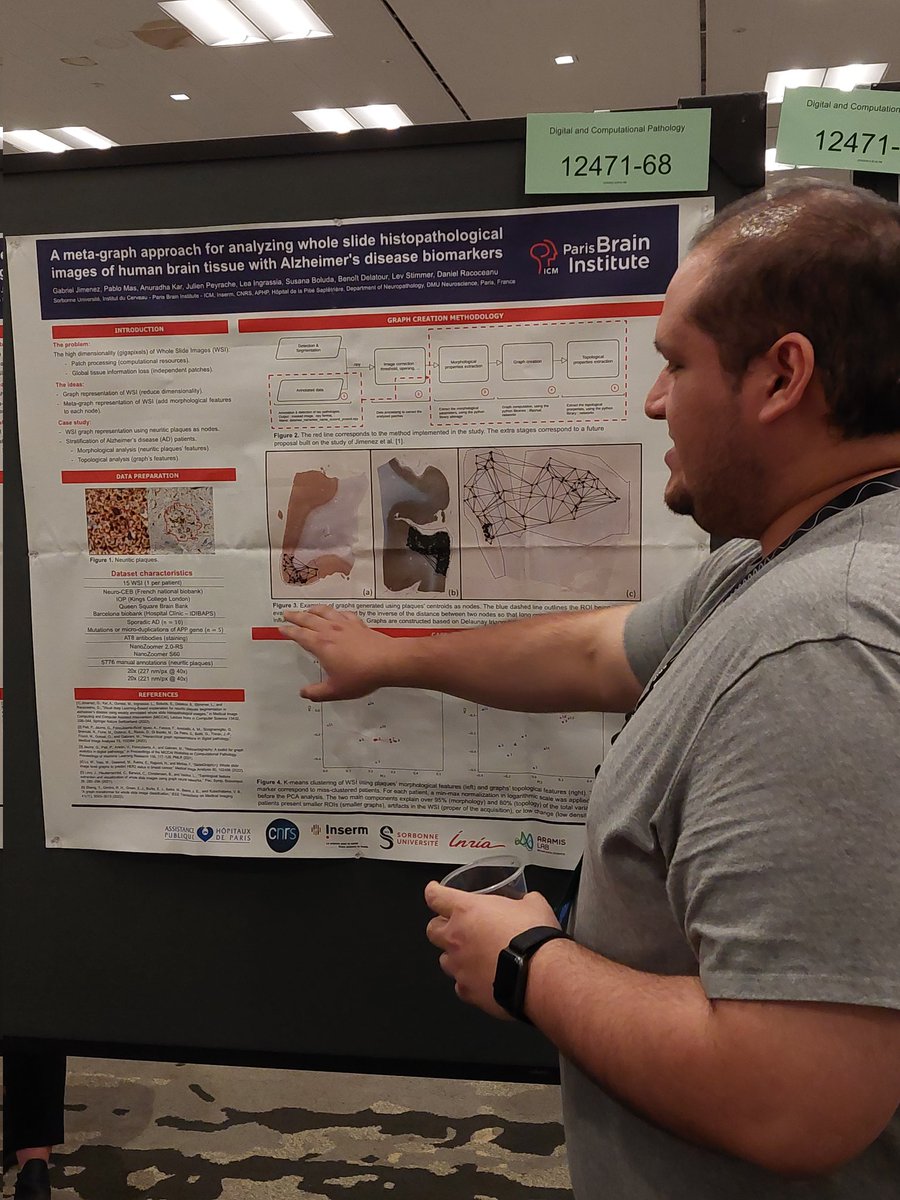 <a href="/alexandrojim/">Gabriel Jimenez</a> presenting his work on digital pathology for Alzheimer's disease, a whole new area for computational pathology! #SPIEMedicalImaging <a href="/SPIEtweets/">SPIE</a> from <a href="/AramisLabParis/">ARAMISLAB</a>