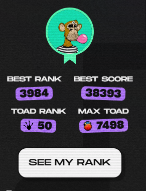 T3 Pass, top 50 Toad Rank..
- DM for rates🏆

#DookeyDash #DookeyBoosters #DookeyBoost #LickTheToad <a href="/BoredApeYC/">Bored Ape Yacht Club 🍌</a>