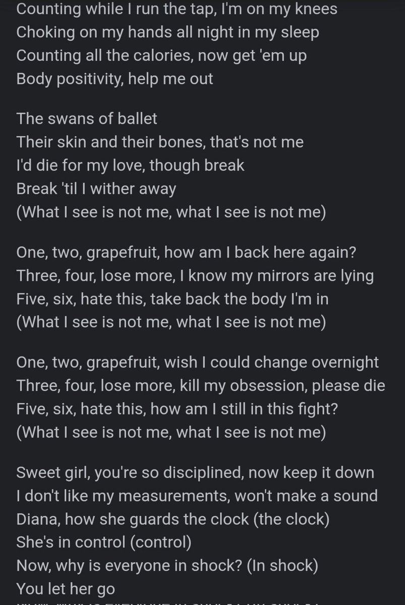 kadavrexkitsch's tweet photo. Tove Lo est sous cotée. Elle parle de troubles du comportement alimentaire de la manière la plus juste possible. Ça ressemble tellement à la dysphorie. https://t.co/TYWzAYpU3C