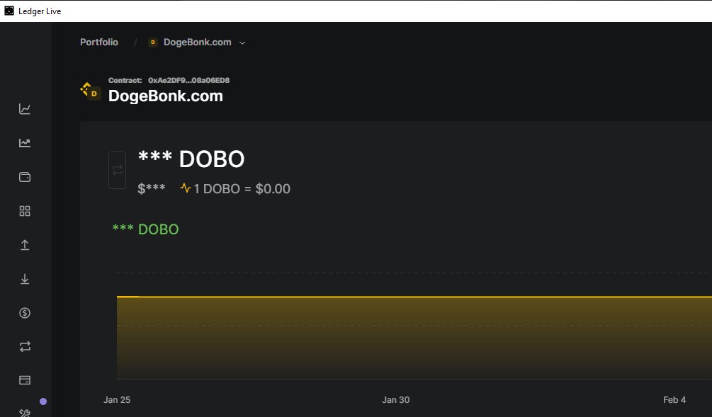 #DogeBonk is now on Ledger Live!

$DOBO #Bonk #Ledger #LedgerLive #BNB #Binance #BSC #BinanceSmartChain #Memecoin #Meme #crypto #cryptocurrency