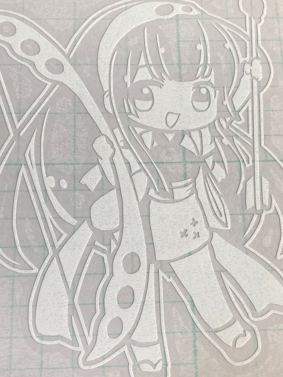 RESTT610's tweet photo. こんにちは🍡
本日はずん子さんを作っていきます🌟

#東北ずん子 
#カッティングステッカー
#RESTT https://t.co/WP4UjXIJGg