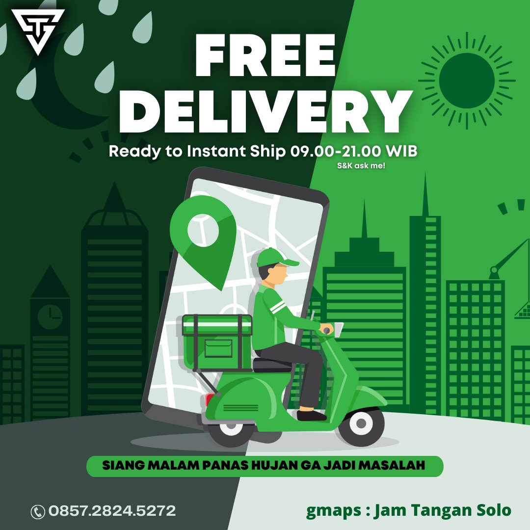 jamtanganSOC's tweet photo. Pengen beli jam tangan tapi ujan mulu nih, jadi mager mau ke toko😩

EITS TENANG AJA! Jam Tangan Solo kasih promo FebruaRAIN khusus buat kamu lho! 

Kamu bisa dapetin free ongkir untuk instan delivery maupun JNT di bulan penuh kasih sayang ini✨ https://t.co/s0eJNNBqCM