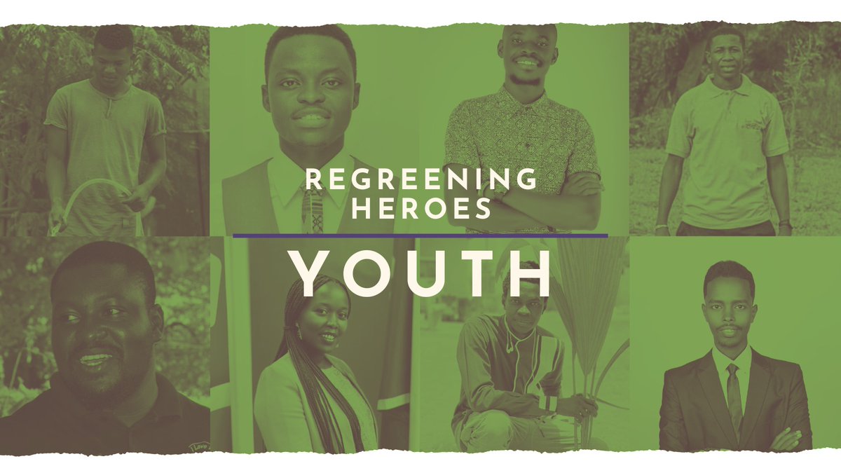 We're honouring those who use their knowledge, resources, and passion to restore our landscapes and improve lives in communities across Sub-Saharan Africa! 

First up, here are 2⃣ of 8⃣ #youth we are spotlighting as Regreening Heroes.

Learn more: regreeningafrica.org/regreening-her…