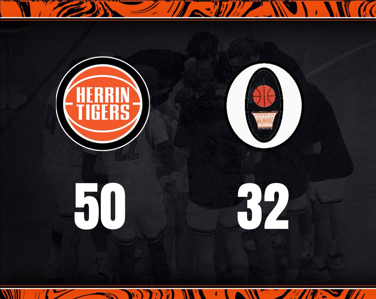 HerrinHoops's tweet photo. Tigers advance to the Regional Championship with a 50-32 win against the Olney Tigers. Tigers will take on the host Mt. Vernon Rams Friday night at 7:00. #HerrinHoops https://t.co/yDqwNV6r4B