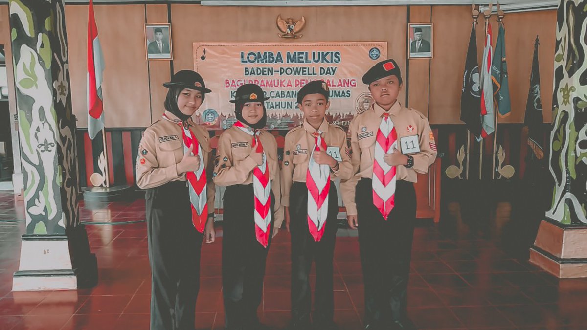 gapessa's tweet photo. Selamat berjuang adik adik inilah Tim dari Gerakan Pramuka SMP Negeri 1 Cilongok dalam Lomba Melukis BP Day Kwarcab Banyumas, Kamis 23 Februari 2023.

Tim Putra
1. Rendianto
2. Riza Dimas Maulana

TIM Putri
1. Velinda Nur Safitri
2. Mahliza Martiana W.
#gapessa 
#pramukajateng https://t.co/noqON6irrS