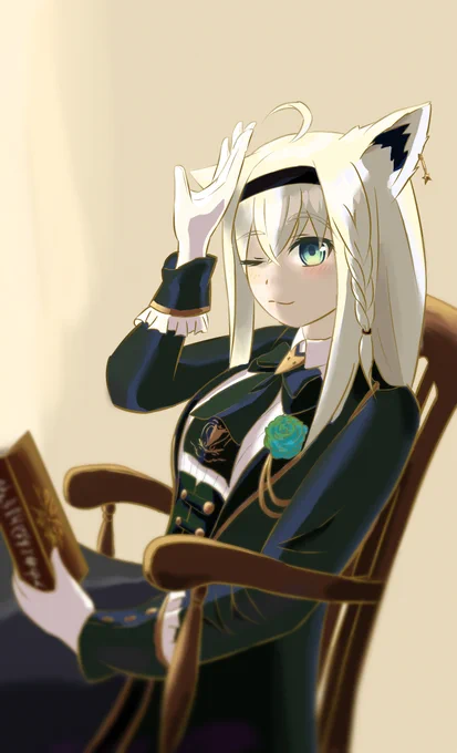 #絵フブキ洋風衣装の落ち着いた雰囲気がすこです(^^ 