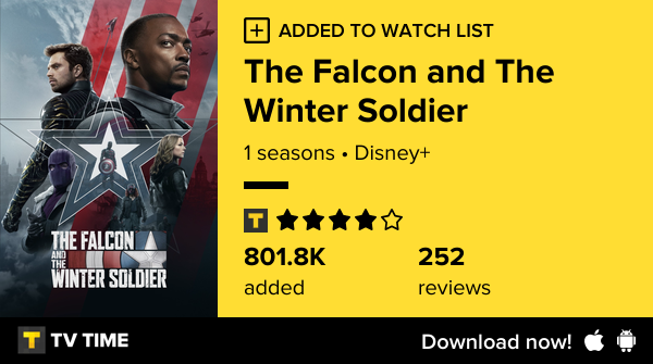 adersondercinho's tweet photo. I've just started following The Falcon and The Winter Soldier https://t.co/mwtJG6V2aC #tvtime https://t.co/YbZ71CO5DA