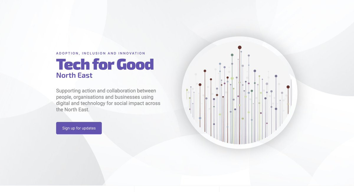 Very happy to now be on Twitter. Follow us to find out the latest updates as we launch Tech for Good North East over the next few weeks, and sign up on our website for updates by email.

techforgoodne.org/#signup