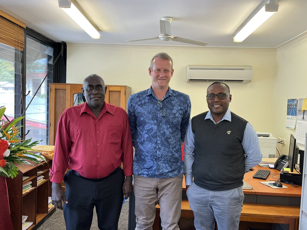 AusHCSols's tweet photo. Pleasure to meet with 🇸🇧 Minister of Justice and Legal Affairs, Clezy Cleveland Rore. Great discussion on 🇸🇧 and 🇦🇺’s shared commitment to rule of law, and the our legal and justice cooperation. https://t.co/tFQbN9qxyH