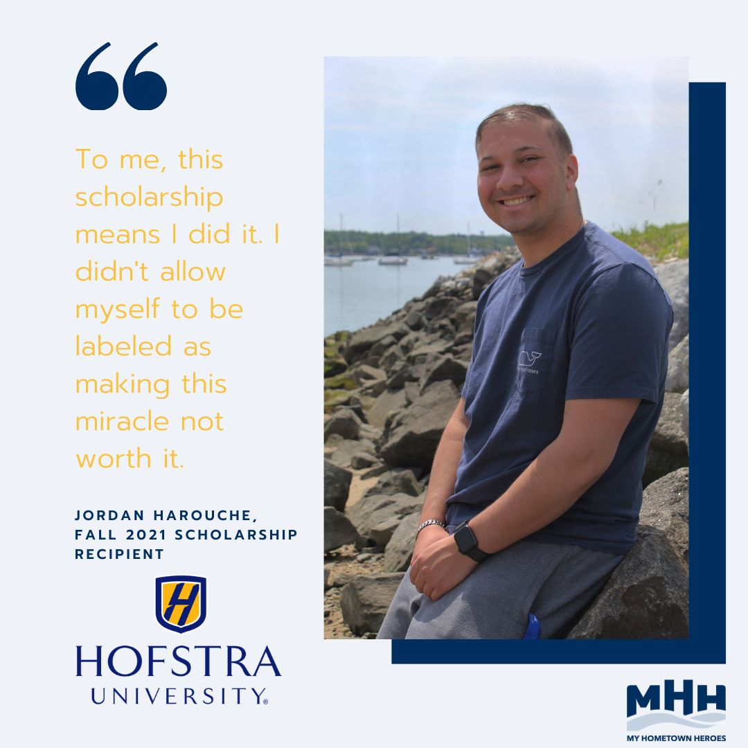 MyHHInc's tweet photo. We're celebrating Scholarship Recipient Jordan Harouche! 

In treatment, he started a 501(c)(3) creating shirts with zippers allowing access to chest ports. He's now at Hofstra studying business to learn skills that he's able to use for his charity. 

Congrats, Jordan! #survivor https://t.co/kFEnOFV9kh