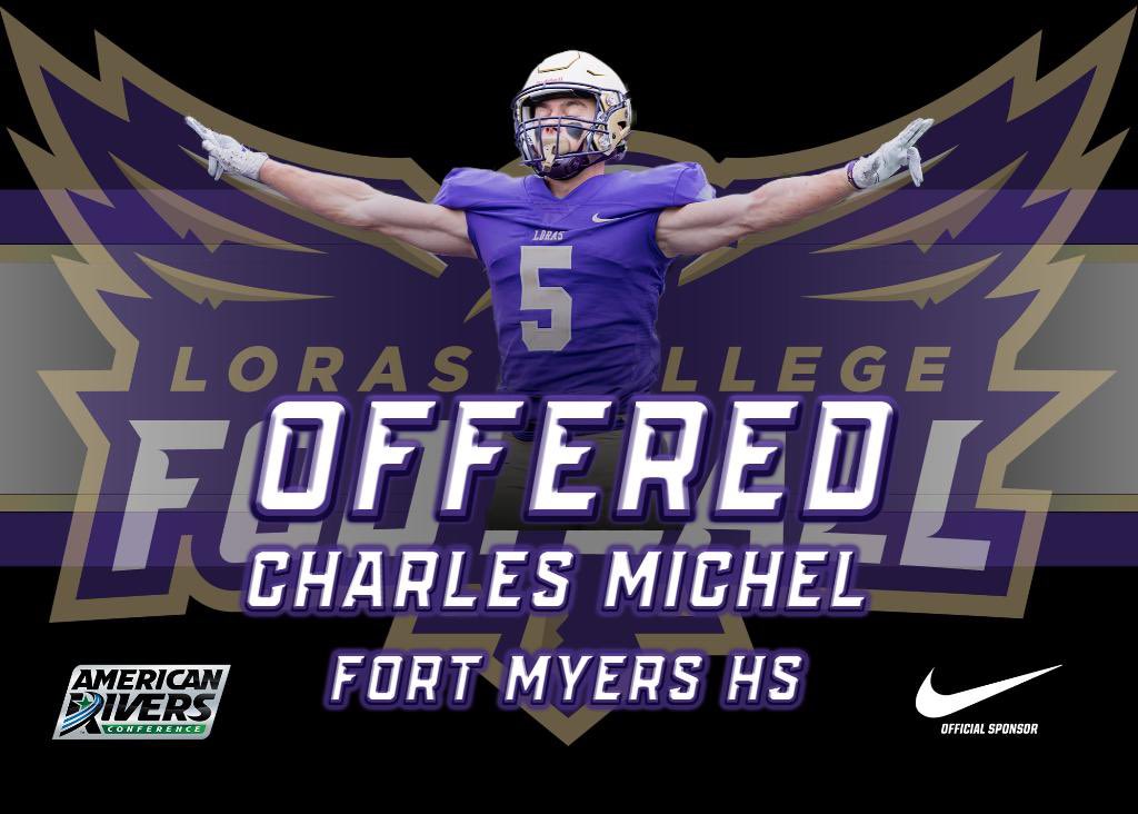 CharlesKMichel1's tweet photo. Very blessed to receive another offer from Loras College @CoachJPWR 💜 https://t.co/OydPBz4WnB