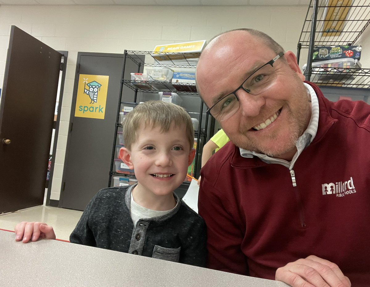 It is fun connecting with students periodically at the <a href="/MPS_Foundation/">Millard Public Schools Foundation</a> program, SPARK. Benji and I got to talk about his dad being a #WatchDOGS volunteer this week!  <a href="/MillardPS/">Millard Public Schools</a> #Proud2bMPS <a href="/ackerman_mps/">Ackerman Elementary</a>