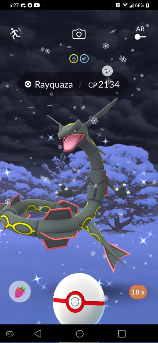 Ares72723's tweet photo. Well did nine Rayquaza raids during legendary raid hour! Got one shiny with a night time snow background! Got a 98%. And I got one from Japan!
#PokemonGO #Pokemon #legendaryraidhour #Rayquaza #ShinyRayquaza https://t.co/mcWferOmXO
