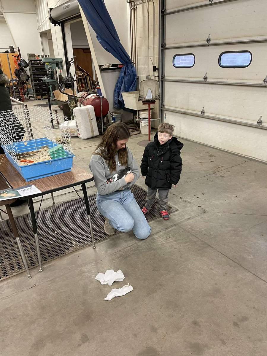 Great day for a petting zoo! Thanks to everyone who braved the cold to come see the animals.