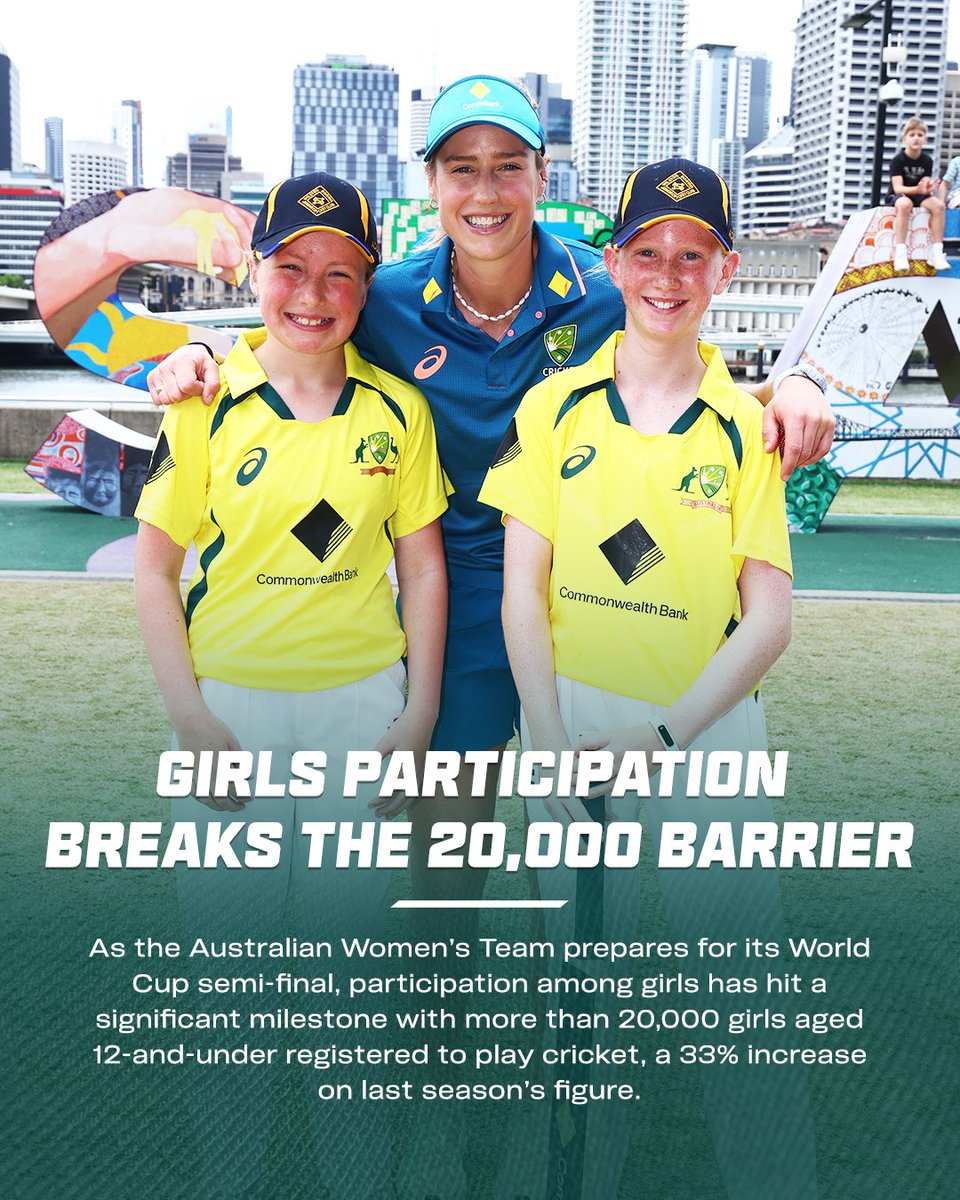 There’s never been a better time for girls to pick up a bat and ball! 🏏