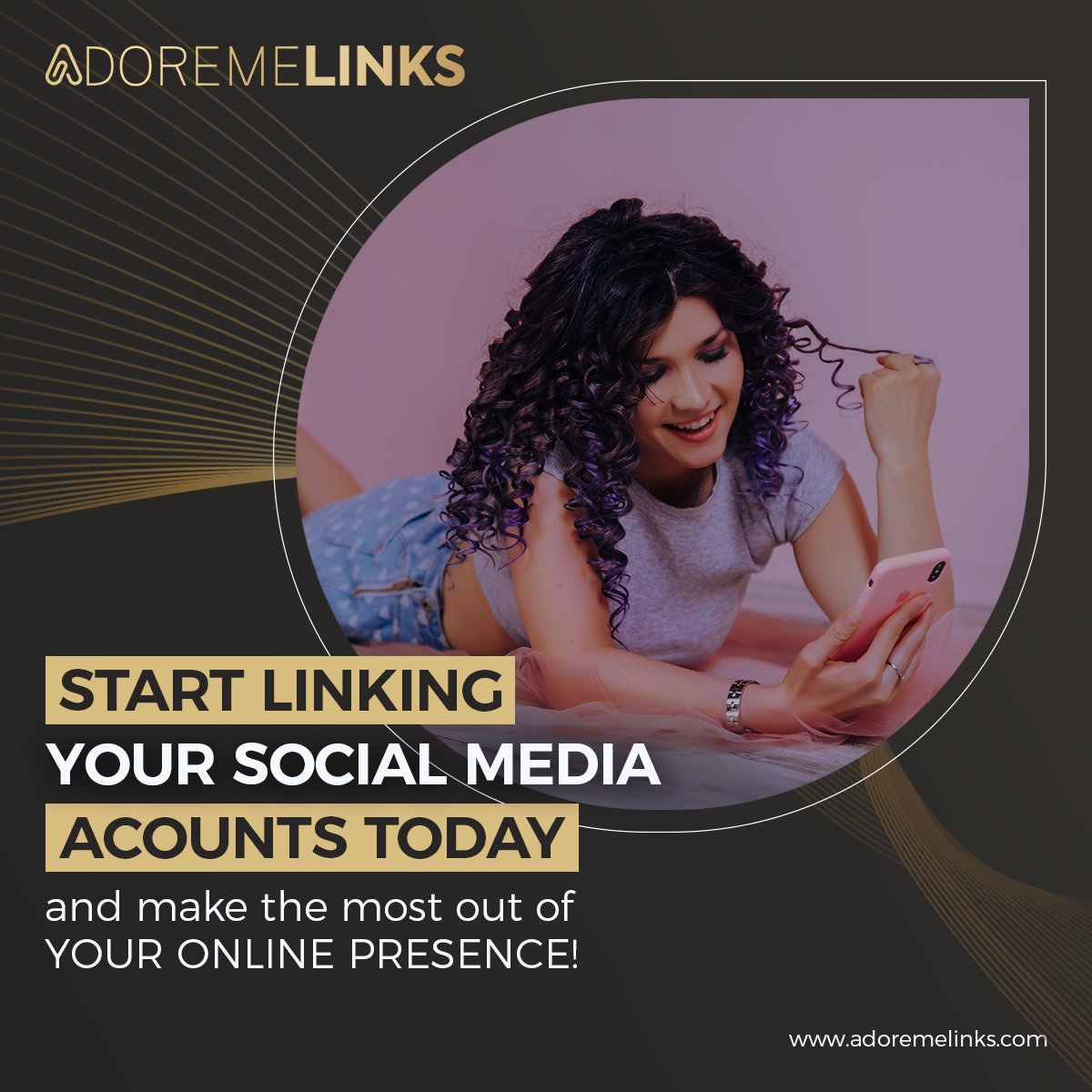 AdoreMeLinks_'s tweet image. Start Linking Your Social Media Accounts Today! 
And Make The Most Out Of Your Online Presence Now. Visit: adoremelinks.com
#adoremelinks #biolink #linkedaccounts #linkallyoursocialmediaaccounts #biolinktool