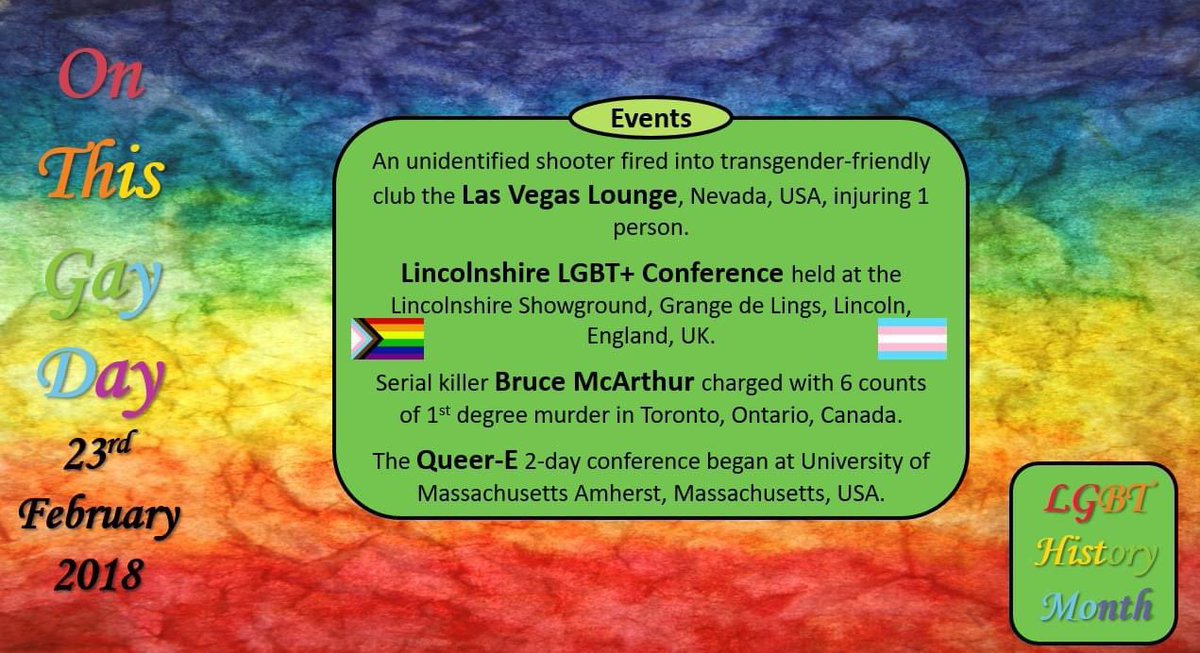 #LGBTHistoryMonth #OnThisGayDay #LasVegasLounge #Lincolnshire #GrandeDeLings #BruceMcArthur #Toronto #Ontario #QueerE #LGBThistory #LGBTStories #QueerHistory #QueerStories #LGBT #LGBTQ #LGBTQIA+