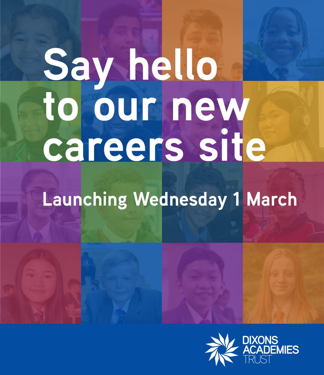 We are excited to announce the news that next week we are launching our brand new careers site.🥳 Our new site is user friendly, clear and concise. It showcases our innovative thinking and gives a flavour of life as part of #TeamDixons. We can't wait to share it with you 👀👏