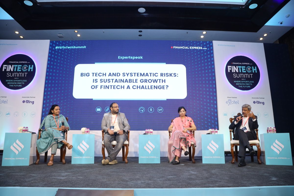 FinancialXpress's tweet photo. Live from #FEFintechSummit | Big Tech and Systematic Risks: Is Sustainable Growth of Fintech a Challenge?
Esteemed speakers will explore how big tech companies are impacting the fintech industry and the potential risks associated with their involvement. https://t.co/h7w6XlWjSf