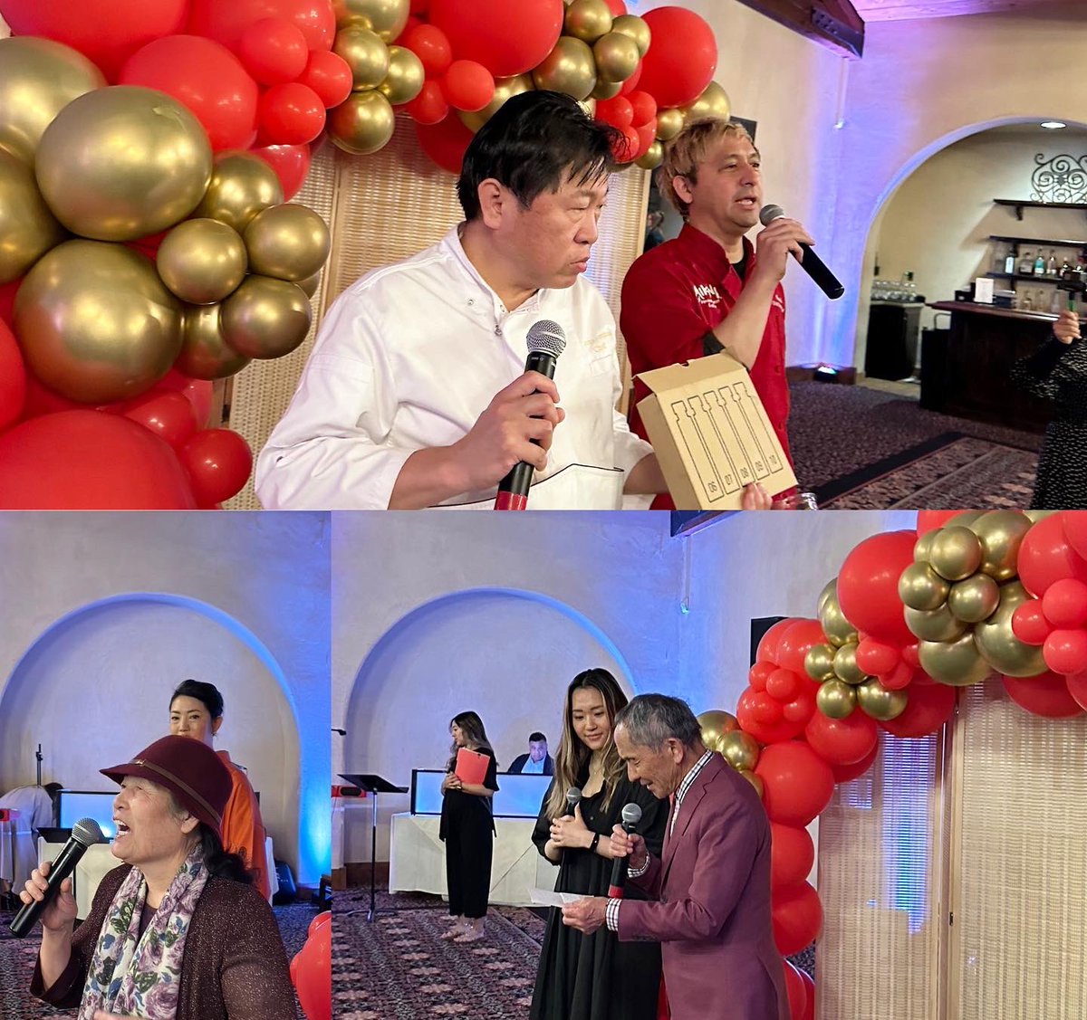 corneredbf_io's tweet photo. Day 2 of our #KokiClub party was incredible & I hope everyone enjoyed it as much as I did! πChef Okuda brought his fans all the way from Japanβ¦. π―π΅ #Mikunisushi #RedAndGoldParty #CattaVerdera #headchefs https://t.co/Nh3r8RgpUj
