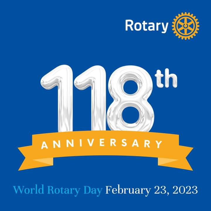 It's 118 years of service to humanity.
Happy anniversary to Rotary.

#ImagineRotary #ServiceAboveSelf