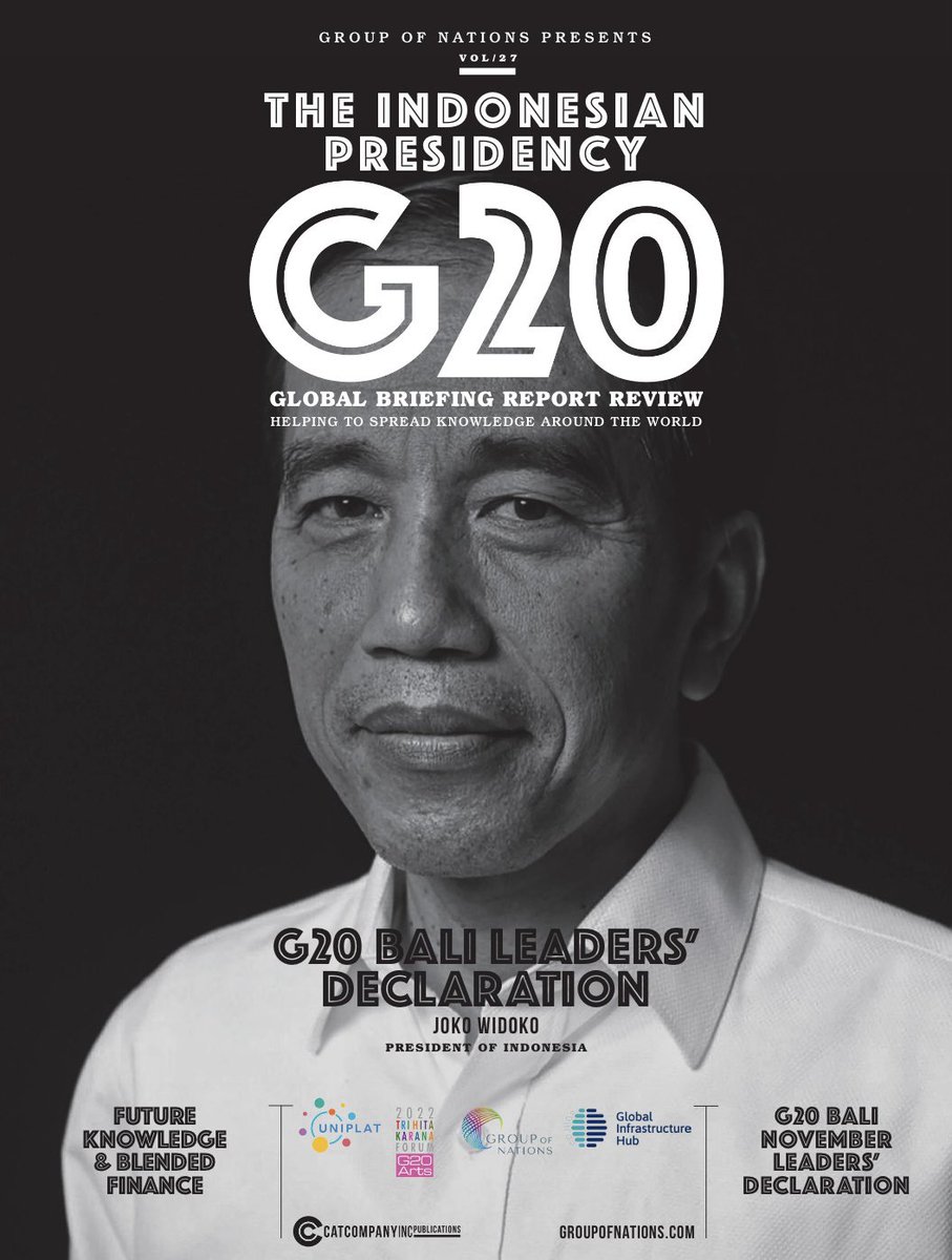 Article about #UNIPLAT has been published in the #G20 #Indonesia 2022 public relations magazine issued by Group of Nations. The page are 140-145 page. 

issuu.com/g20magazine/do…

 #indonesia #bali #uniplat #groupofnations #sdgs #G20indonesia #peace #globalgoals #summit #Ukraine