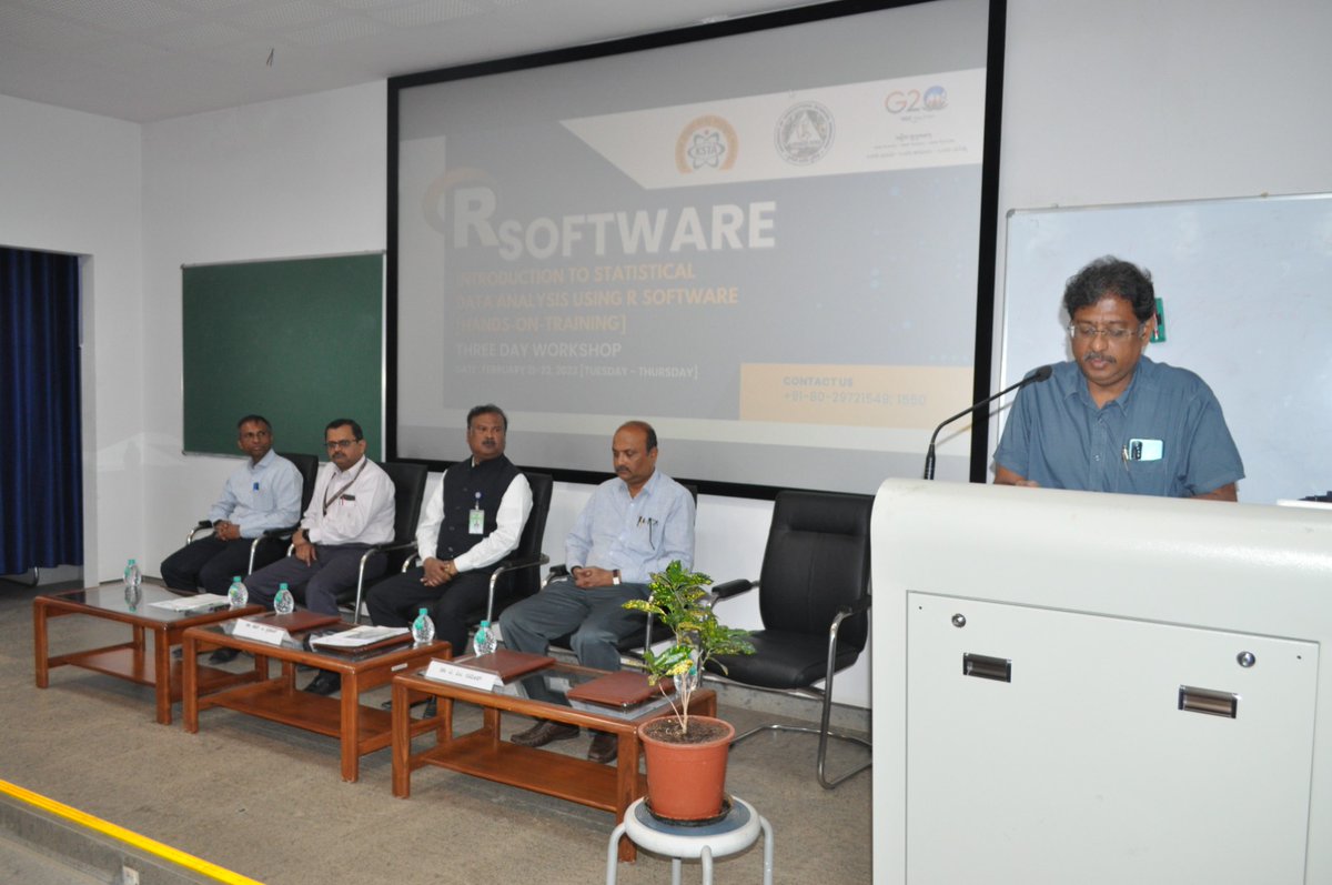 kstacademy's tweet image. ಅಕಾಡೆಮಿಯಲ್ಲಿ "Introduction to Statistical Data Analysis using R Software (Hands on Training) 3 ದಿನಗಳ ಕಾರ್ಯಾಗಾರ" ದ 21st Feb 2023 ರ ಉದ್ಘಾಟನಾ ಸಮಾರಂಭದ ಕೆಲವು ಚಿತ್ರಗಳು .
#Rsoftware #statisticaldataanalysis #dataanalysis