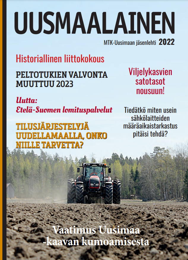 Tiesitkö, että MTK-Uusimaa on mukana Helsinki-Vantaan yrityskylässä, jossa käyvät kaikki pääkaupunkiseudun 6 luokkalaiset?
Lue lisää Uusmaalainen lehden jutusta: digiplus.fi/www/Uusmaalain…