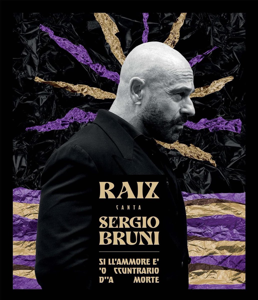 RAIZ - CANTA SERGIO BRUNI
Venerdì 24 febbraio esce “Raiz canta Sergio Bruni - Si ll’ammore è ‘o ccuntrario d’’a morte”. Molto di più di una raccolta di canzoni, molto oltre il tributo all’insuperabile artista, questo disco è un omaggio alla città di Napoli, madre, amante, dea.