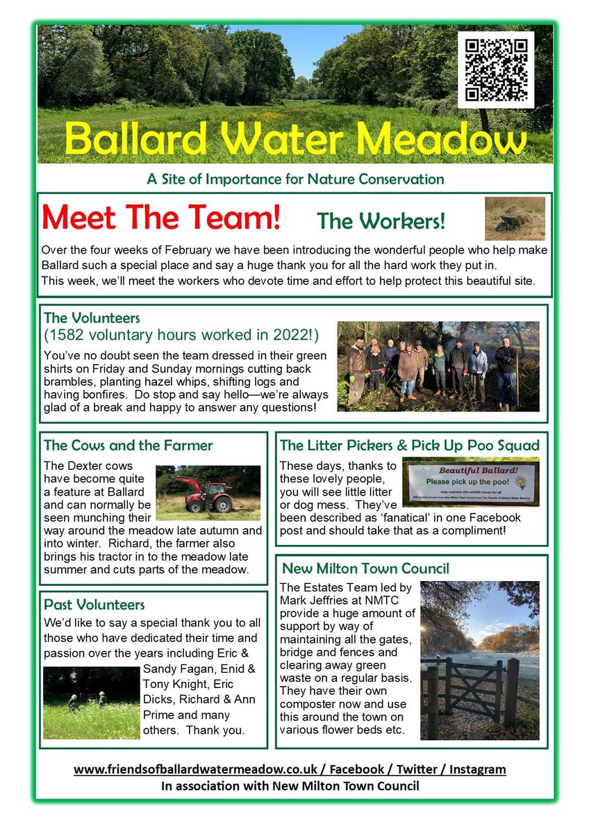 Our final week of Meet the Team and it's the turn of the Workers! #ballardwatermeadow #newmilton #volunteer #volunteers #conservationvolunteers