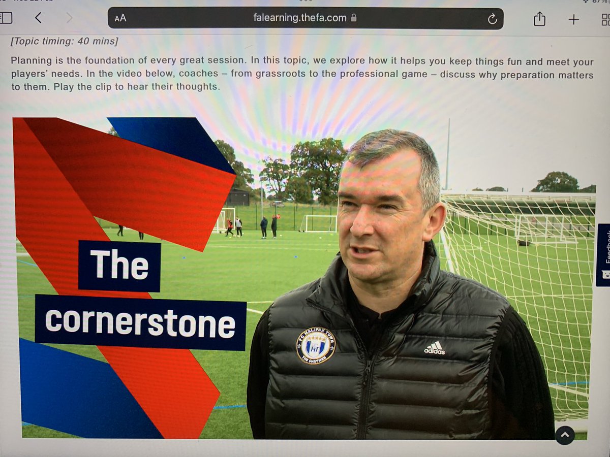Milly cameo appearance in an FA Coaching program on how to keep football fun &amp; enjoyable 🤔