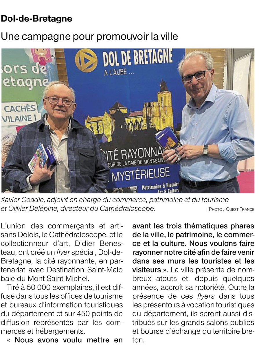 Faire rayonner Dol et ses attraits sur le territoire breton!