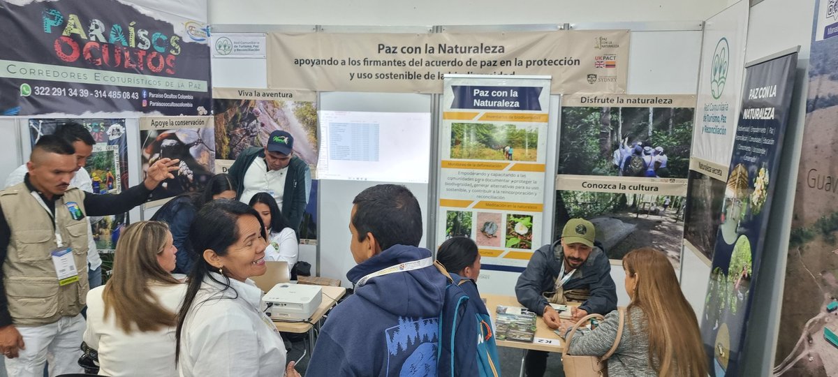 PeaceWNature's tweet image. Muy orgulloso que más de 100 clientes estuvieron interesados en las inicitiativas de #ecoturismo de los #FirmantesDelAcuerdo  en el primer dia de nuestro stand #PazConLaNaturaleza en #ANATO2023 👏 👏 
#UKPACT @UKinColombia @Sydney_Uni 
#biodiversidad #Turismo #PazTotal
 🇨🇴 🇬🇧 🇦🇺