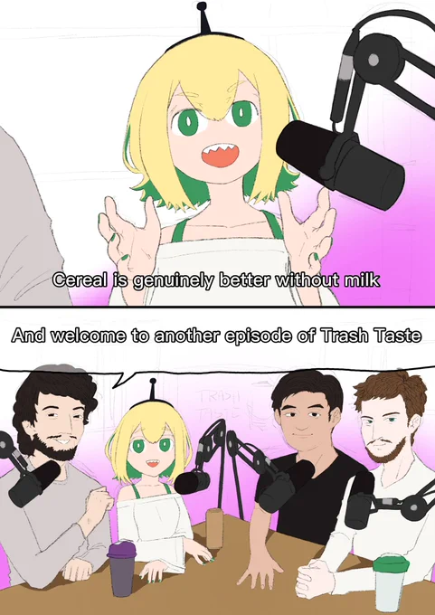 I love the entirety of Pikamee... Okay, maybe except her food takes, she's fit to be with the bois #pikart #trashtaste 