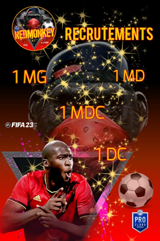 RedlMonkey's tweet image. Bonjour la Red Monkey recrute pour attaquer la compétition prochainement