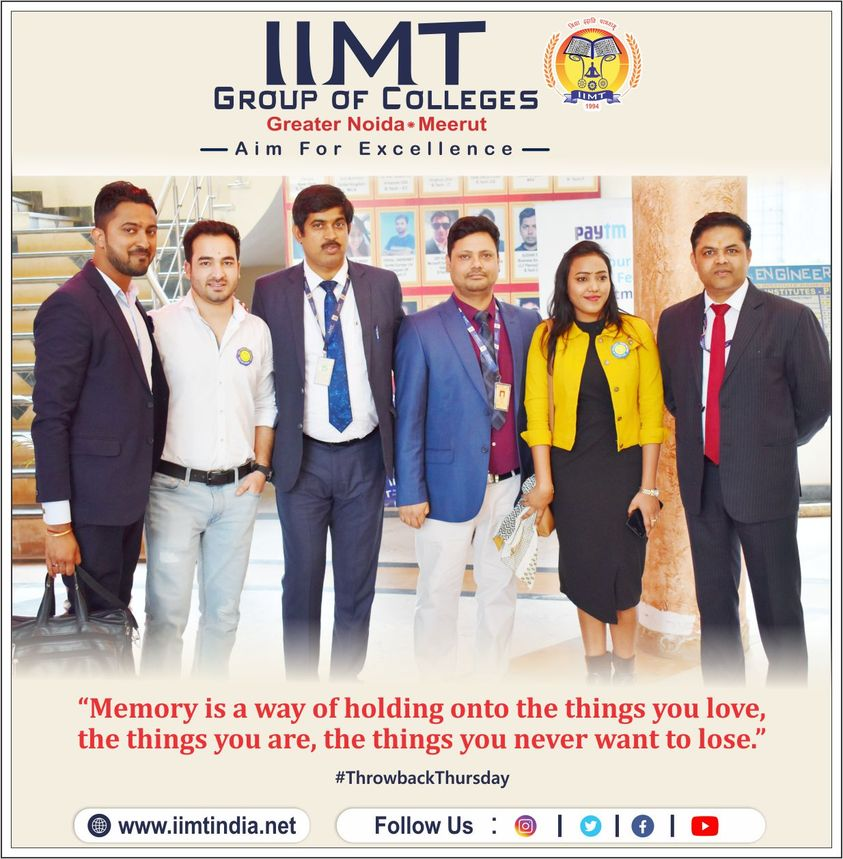 iimtnoida's tweet photo. #ThrowbackThursday
"Memory is a way of holding onto the things you love, the things you are, the things you never want to lose."
https://t.co/UOh7RIbr6l
Call Us: 9520886860
#Memories #Memoryforevever #Throwback #IIMTIndia #IIMTian #IIMTNoida #IIMTDelhiNCR #AdmissionOpen2023_24 https://t.co/XNyKcCmAmJ