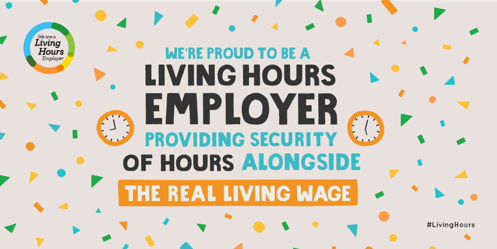 We’re pleased to be part of the growing movement of @livingwageuk accredited #LivingHours employers tackling insecure work by providing security of hours alongside the real #LivingWage.

In the #CostOfLivingCrisis, it’s more important than ever.