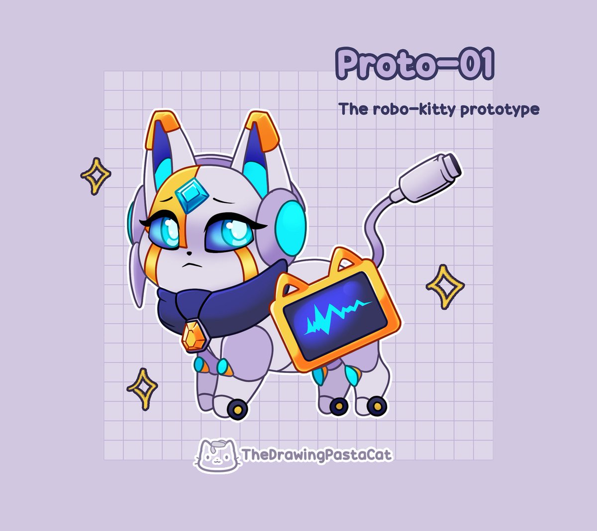 drawingpastacat's tweet photo. 3rd Entry for #designacastlecat9
Proto-01 the robo-kitty prototype!
Such a high-tech gadget abandoned at a random place? Who would do such thing? Who could the owner be? Why was it created in the first place? #castlecats @castle_cats https://t.co/yA61obkpL8