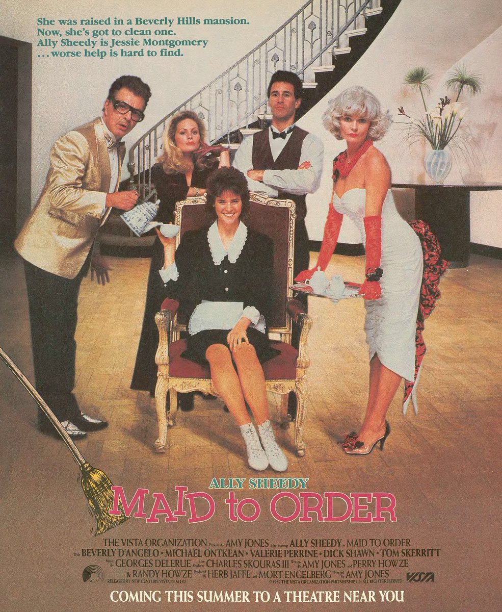 Maid to Order is a 1987 American comedy/fantasy film. Dir Amy Jones.
@TheValPerrine #AllySheedy #DickShawn #BeverlyDAngelo