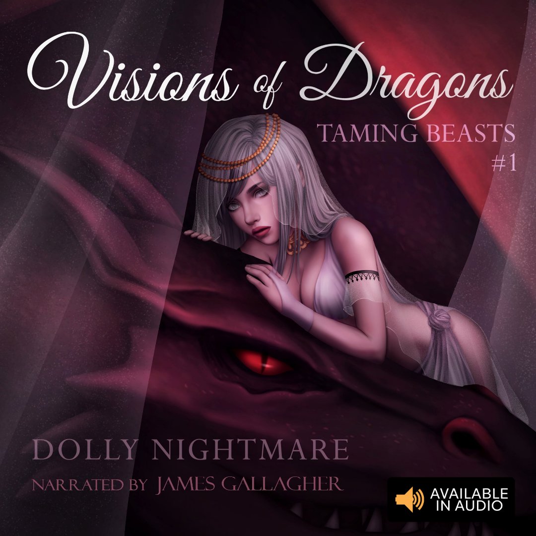 Visions of Dragons audiobook is out now!  Listen now on Audible! 

#audiobook #spicybook #blindrep #dragonshifterromance #audible #darkfantasy #audibleromance