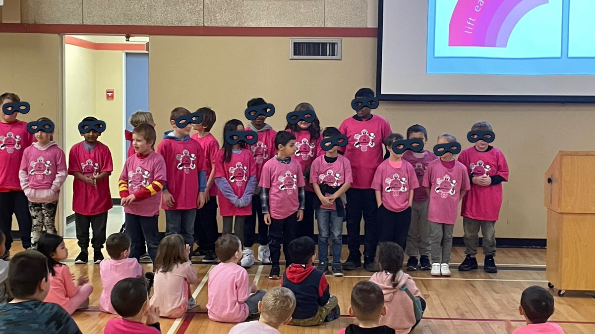 Pink Shirt Day Assembly at McCammon Elementary was organized and led by one of our newest teachers. Thought provoking information was given and student engagement was high. Great work, Taylor McArthur! #SD33HumanSocial #PinkShirtDay